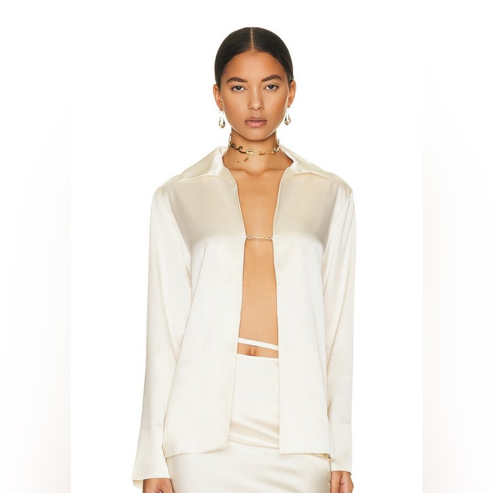 Jacquemus Beige Silk Blouse
